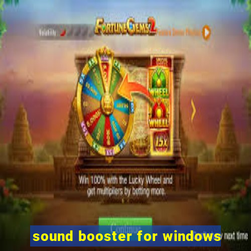 sound booster for windows