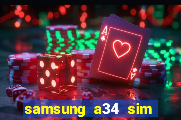 samsung a34 sim card slot