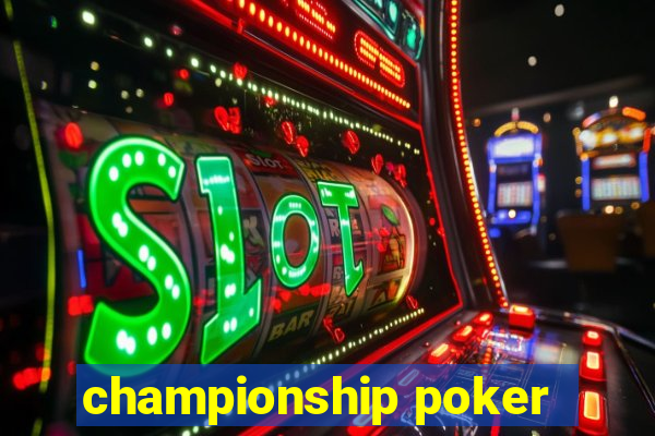 championship poker