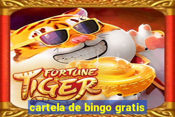 cartela de bingo gratis