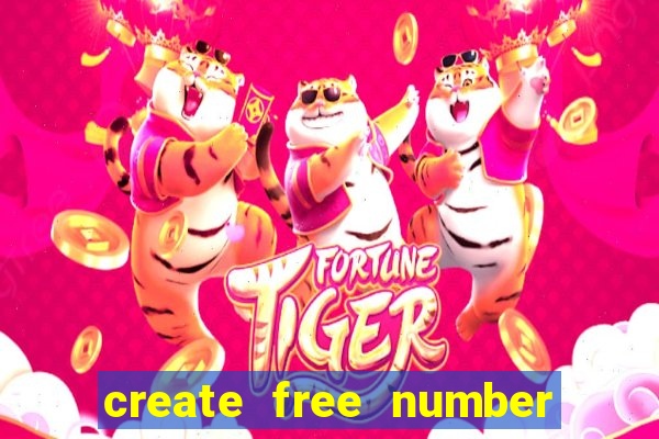 create free number bingo card