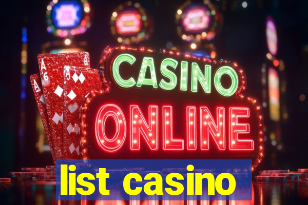 list casino