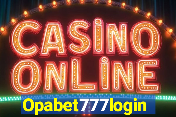 Opabet777login