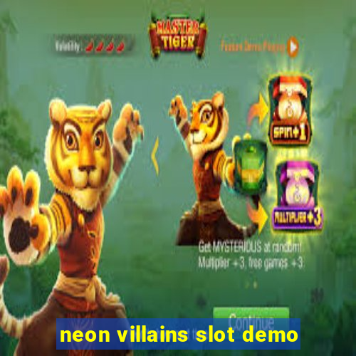 neon villains slot demo