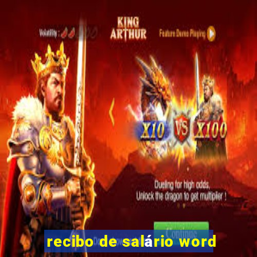 recibo de salário word