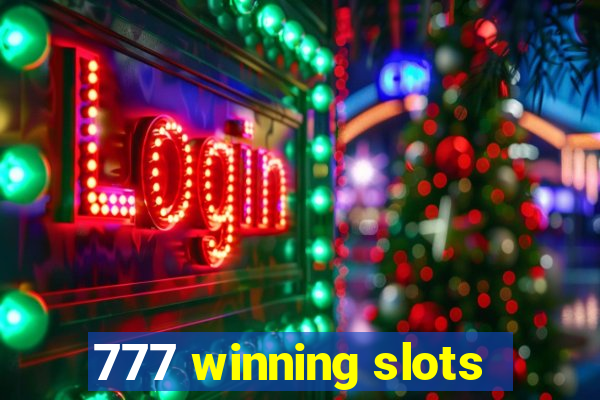 777 winning slots