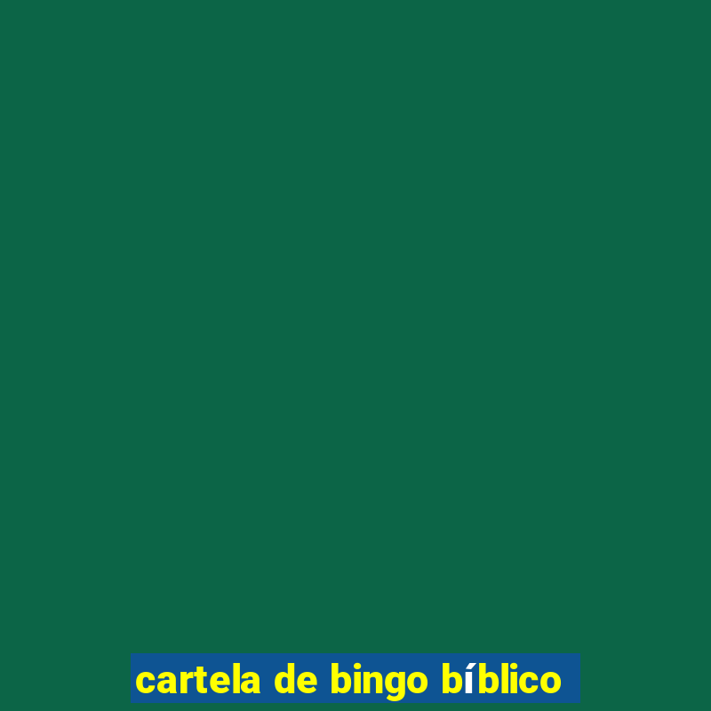 cartela de bingo bíblico