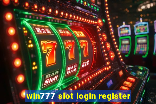 win777 slot login register