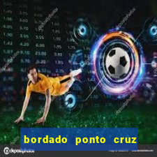 bordado ponto cruz do corinthians