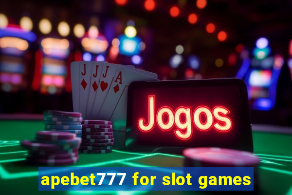 apebet777 for slot games