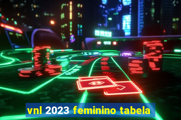 vnl 2023 feminino tabela