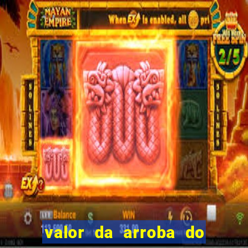 valor da arroba do porco na bahia