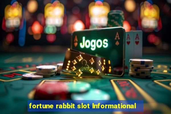 fortune rabbit slot Informational