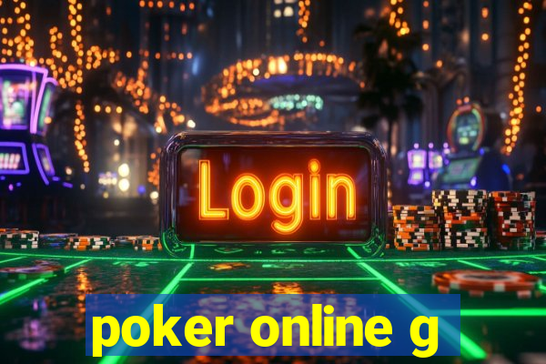 poker online g