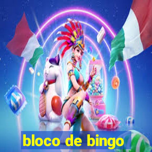 bloco de bingo