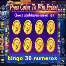 bingo 30 numeros