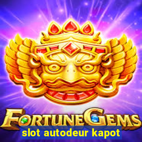 slot autodeur kapot