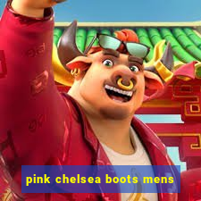 pink chelsea boots mens