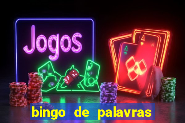 bingo de palavras para o 4 ano