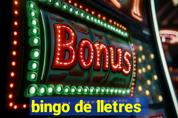 bingo de lletres