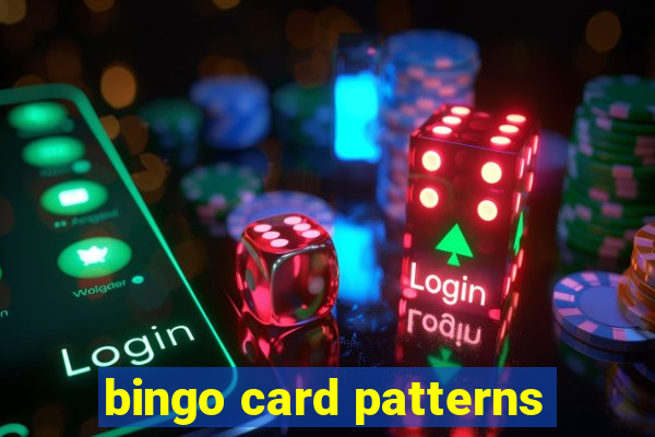 bingo card patterns