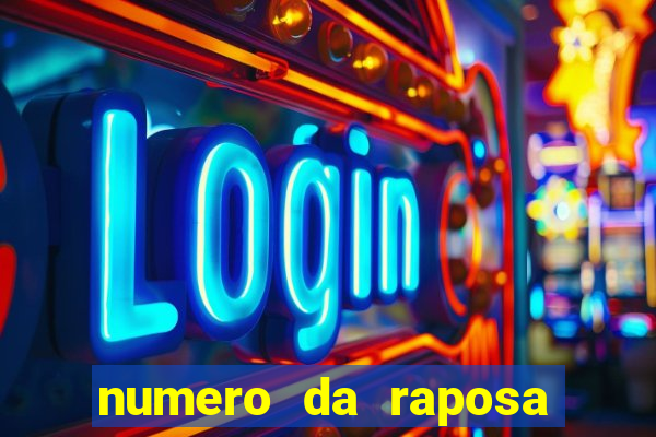 numero da raposa jogo do bicho