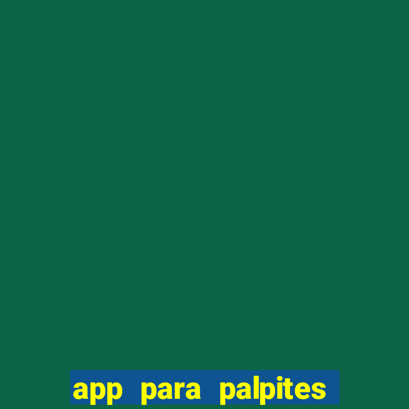 app para palpites de jogos