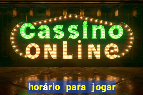 horário para jogar fortune rabbit