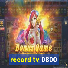 record tv 0800