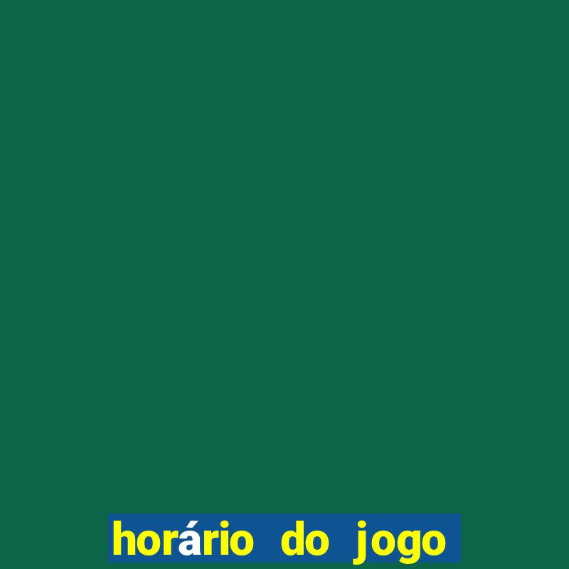 horário do jogo do flu