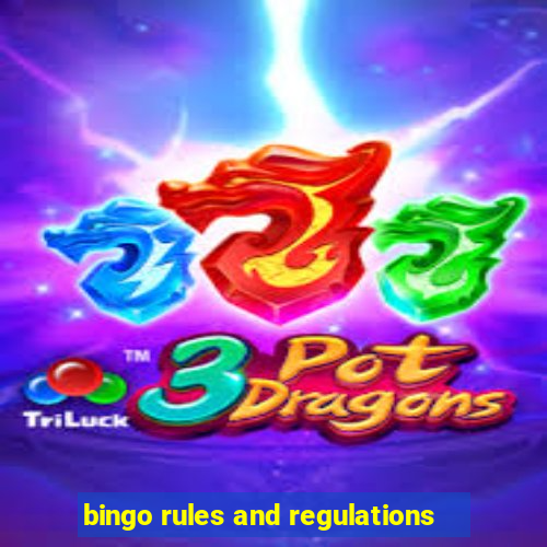 bingo rules and regulations