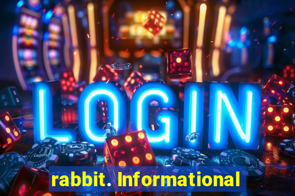 rabbit. Informational