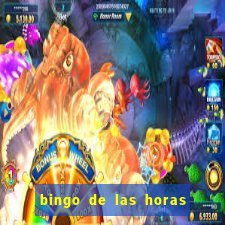 bingo de las horas para imprimir