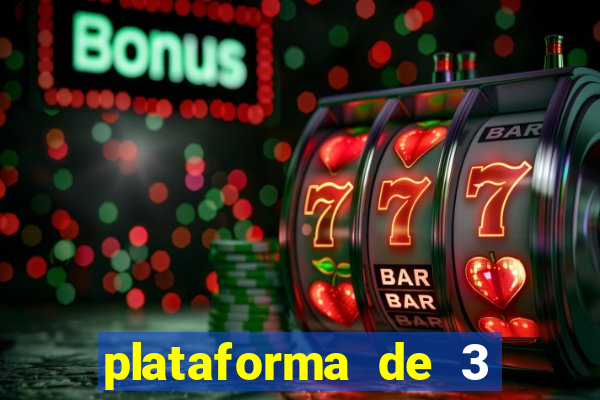 plataforma de 3 reais jogo