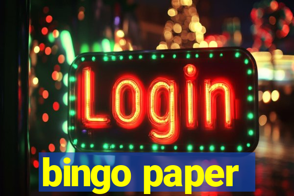 bingo paper