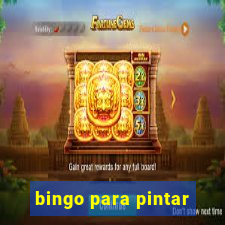 bingo para pintar