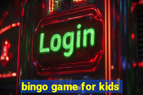 bingo game for kids