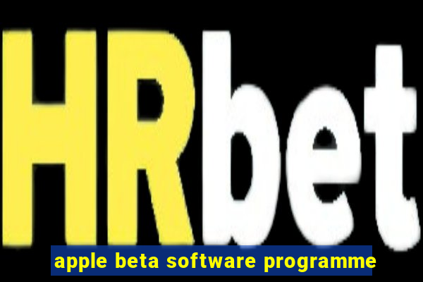 apple beta software programme