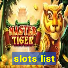 slots list