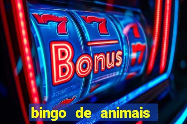 bingo de animais para educa??o infantil