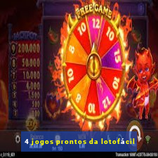 4 jogos prontos da lotofácil