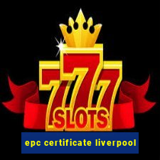 epc certificate liverpool