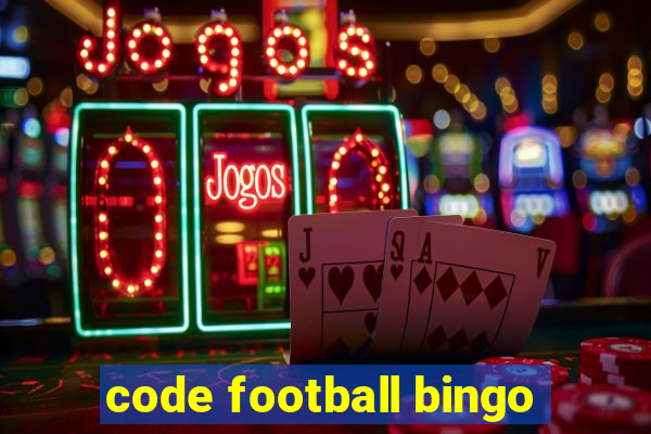 code football bingo