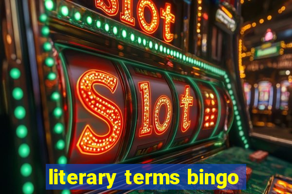 literary terms bingo