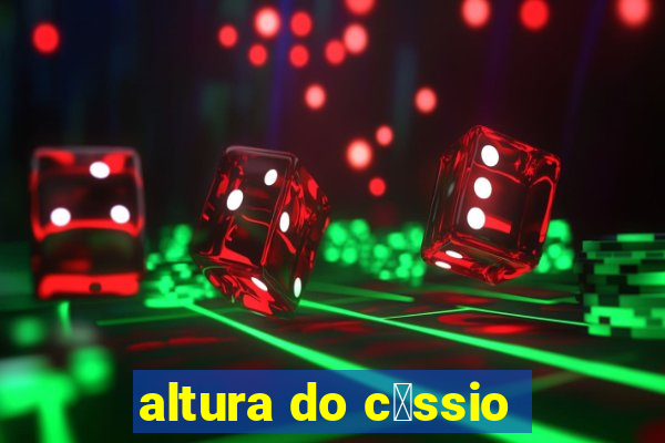 altura do c谩ssio