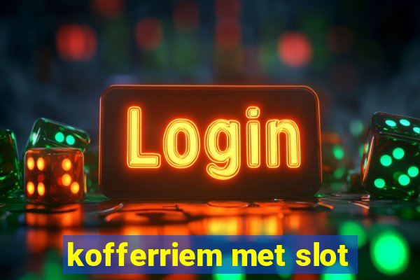 kofferriem met slot