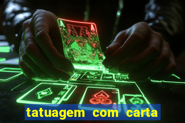 tatuagem com carta de baralho