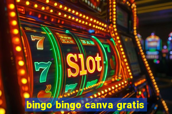 bingo bingo canva gratis