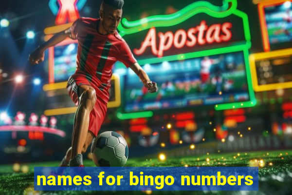 names for bingo numbers