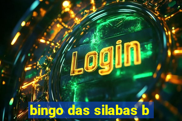 bingo das silabas b